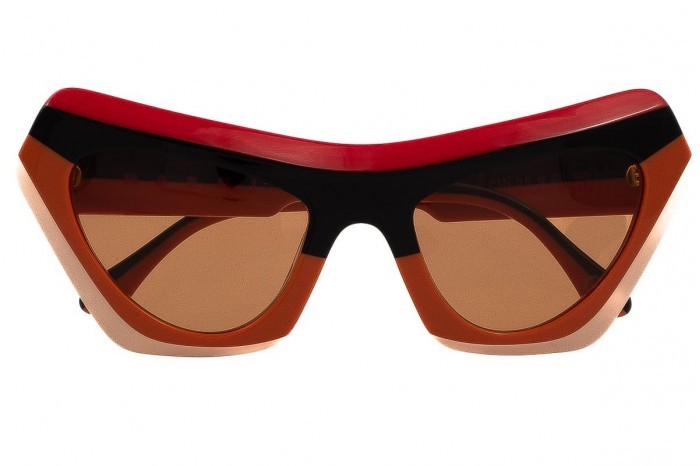 Pomarańczowe okulary przeciwsłoneczne MARNI Devil's Pools Stripes P1N