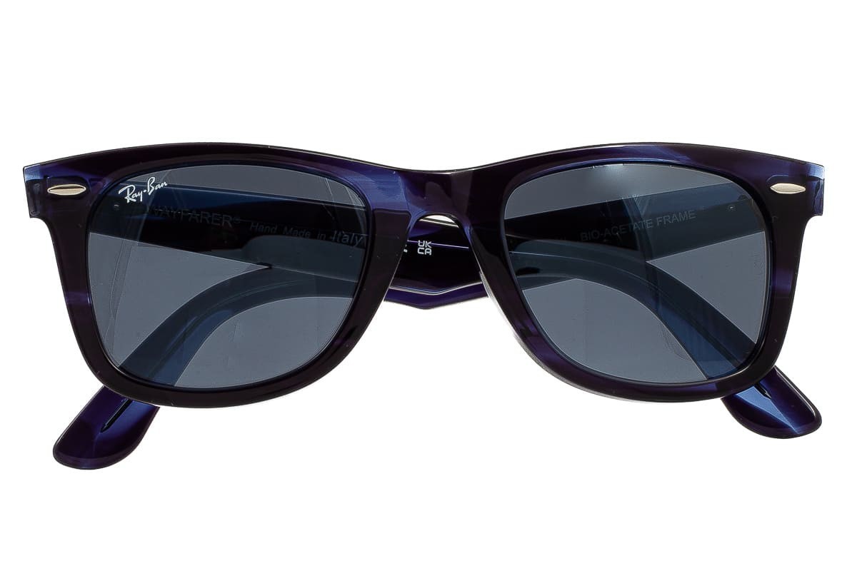 RAY BAN Sunglasses rb 2140 Wayfarer 1361/R5 Blue Bio-Acetate 2023