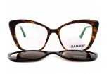 DAMIANI mas164 027 поляризованные солнцезащитные очки с клипсами