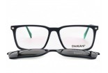 DAMIANI mas175 570 polarized clip-on sunglasses
