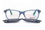 DAMIANI mas150 554 polarized clip-on sunglasses