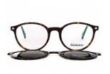DAMIANI mas176 027 поляризованные солнцезащитные очки с клипсами