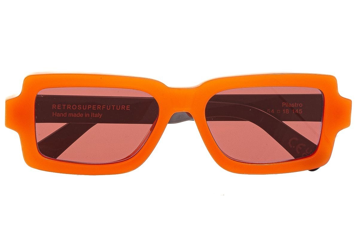 RETROSUPERFUTURE Juice V6U Orange Black 2023 Pillar Sunglasses