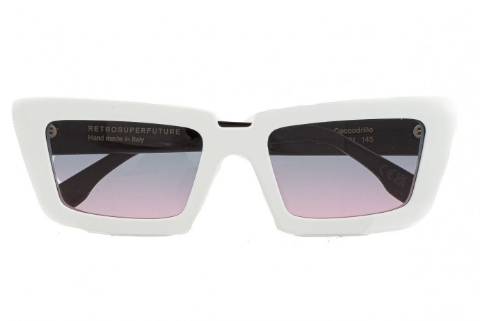 Okulary przeciwsłoneczne RETROSUPERFUTURE Krokodyl biały ZV5
