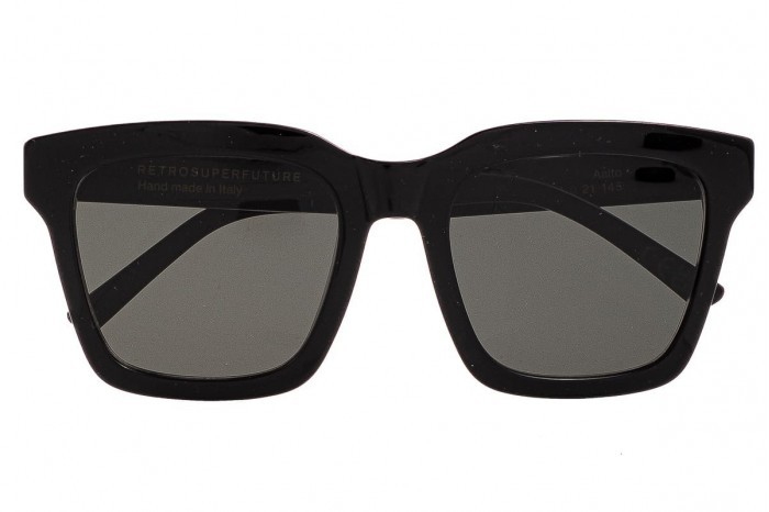 RETROSUPERFUTURE Черные солнцезащитные очки Aalto UR1