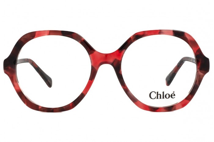 CHLOÉ Occhiali da vista per bambini CC0012O 005 Havana Rosso 2023