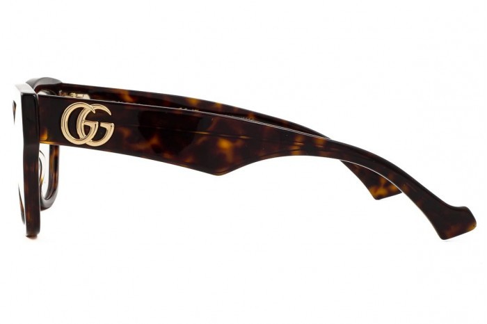 Gucci Women's Cat Eye Acetate Frames with Charm Sunglasses -  Black/Gold/Grey