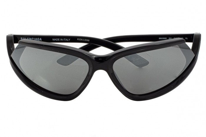 BALENCIAGA BB0289S 001 Boczne okulary przeciwsłoneczne typu xpander