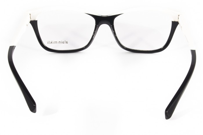 Alain Mikli Eyeglasses A03037 Eyeglasses G04N Black White 53mm