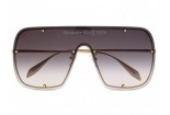 ALEXANDER MCQUEEN Sunglasses AM0362S 003 Gold 2024