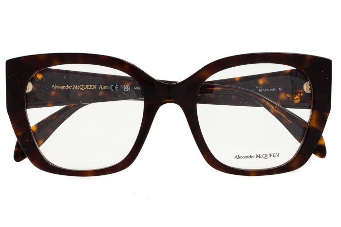 Óculos ALEXANDER MCQUEEN AM0379O 002 Havana 2024