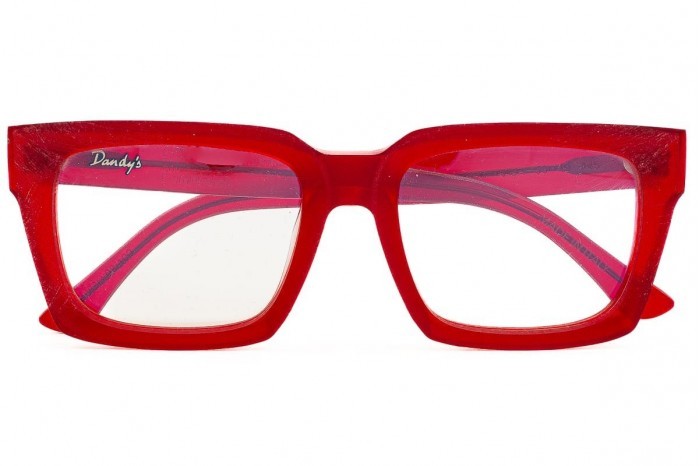 DANDY'S Eyeglasses Wunderschöne dunkle Rough Red limitierte Serie