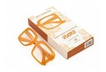 Pre-assembled reading glasses DOUBLEICE Flow smooth orange