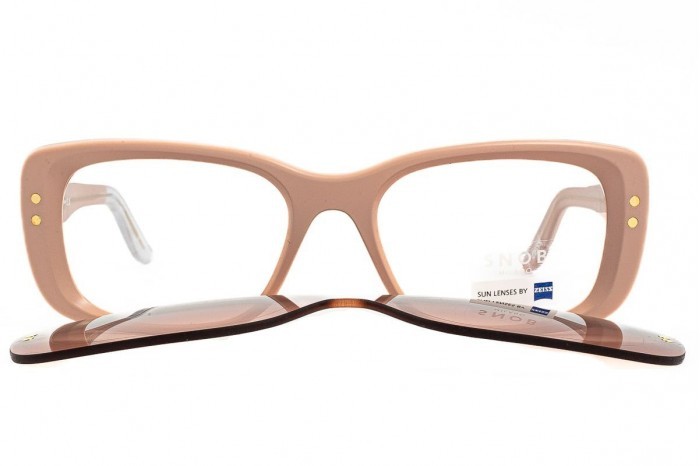 SNOB MILANO Supra snv186c03 eyeglasses with sun clip
