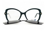 SNOB MILANO Tigresse snv166c07 eyeglasses with sun clip