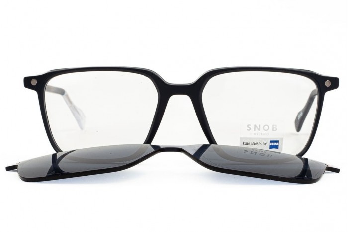 SNOB MILANO Fin snv198c03 eyeglasses with sun clip