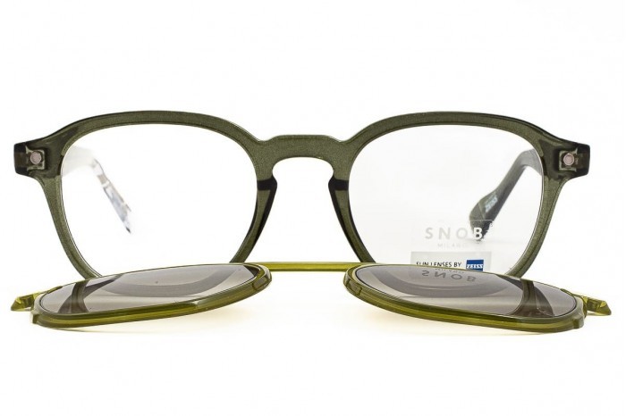 Okulary SNOB MILANO Cabriolet snv165cpc11 z klipsem przeciwsłonecznym