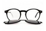 SNOB MILANO Dogui Vee snv178cpc30 eyeglasses with polarized clip on