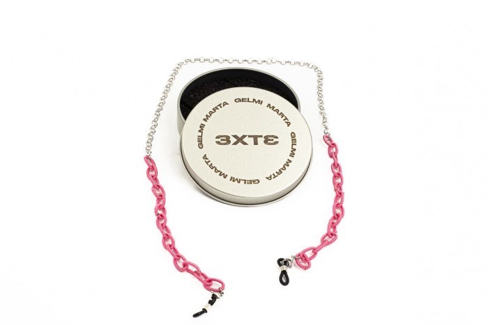 Glasses chain - MARTA GELMI 3XTE Big Chain Fuchsia necklace